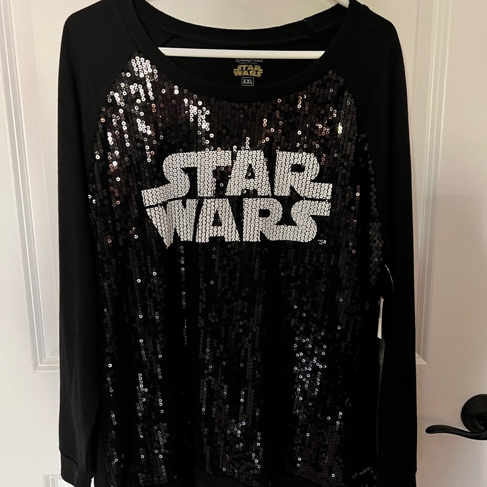 NWT Disney Parks, Star Wars Sequin Sweater XXL